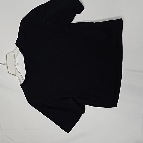Egreis pin up Vintage short sleeve cropped black t-shirt top sz Medium - Picture 5 of 6